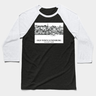 Old Town Lunenburg - Nova Scotia Baseball T-Shirt