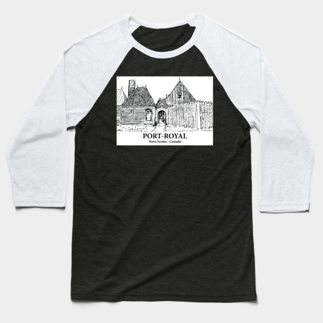 Port-Royal - Nova Scotia Baseball T-Shirt by Lakeric