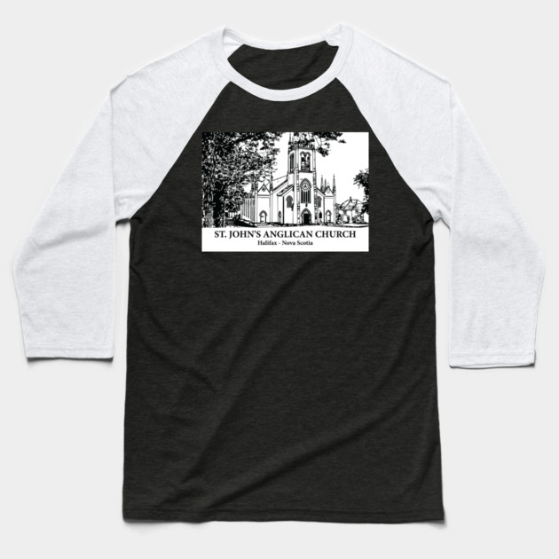 St. John's Anglican Church - Lunenburg NS Baseball T-Shirt by Lakeric