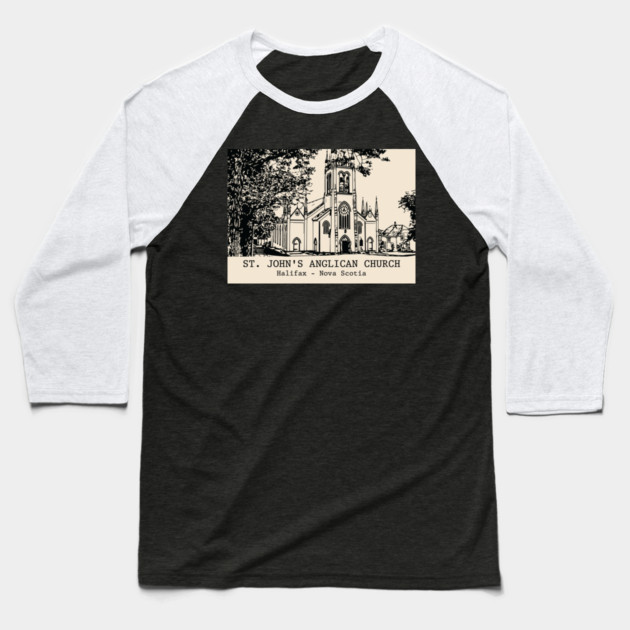 St. John's Anglican Church - Lunenburg NS Baseball T-Shirt by Lakeric