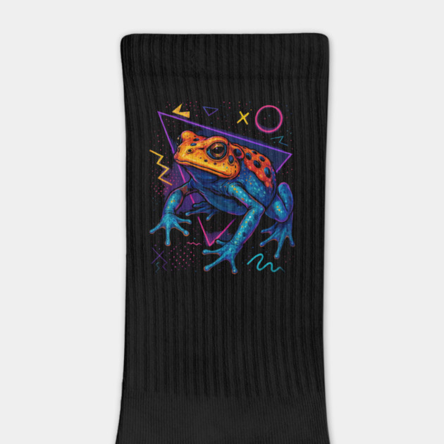 Retro Neon Smooth Sided Toad - Radiant Synth Graphic by Reptiq's Store