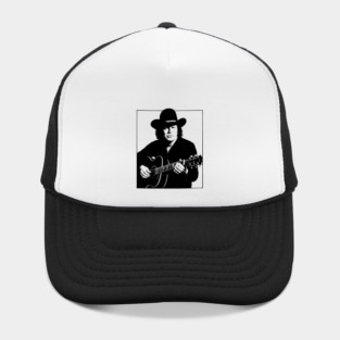 David Allan Coe Outlaw Legend Black and White Poster Style Hat