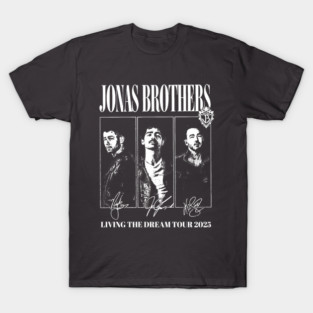 Retro Jonas Brothers Living The Dream Tour 2025 T-Shirt