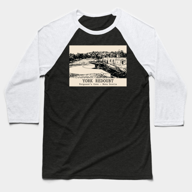 York Redoubt - Ferguson's Cove NS Baseball T-Shirt by Lakeric