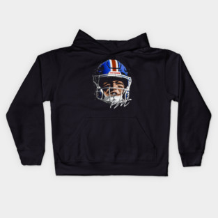Bo Nix Denver Helmet Kids Hoodie