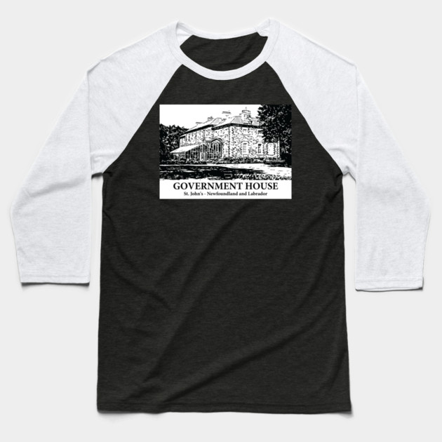 Government House - St. John's NL Baseball T-Shirt by Lakeric