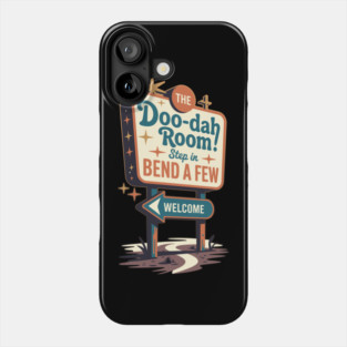 The Doo-Dah Room – Retro Bar Sign Design Phone Case