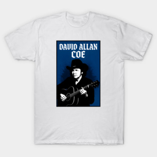 David Allan Coe Outlaw Country Music Retro Poster Design T-Shirt