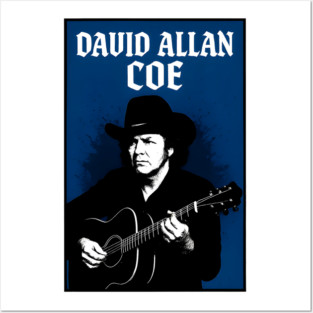 David Allan Coe Outlaw Country Music Retro Poster Design Posters and Art