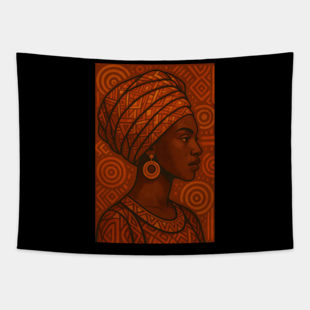Afrocentric Woman Tapestry by Adwoa's Store
