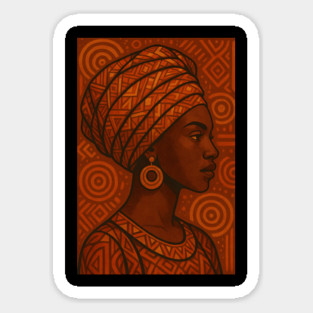 Afrocentric Woman Sticker