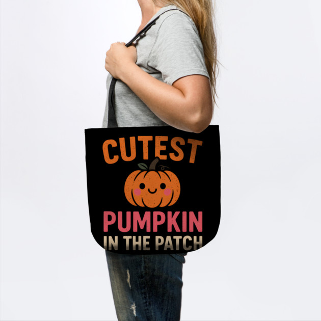 Cutest Pumpkin in the Patch Fall Halloween Quote Graphic by MakerMind8.2