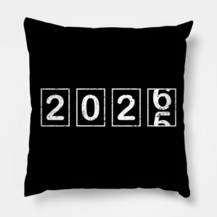 2026 New Year Flip Countdown Calendar Graphic Pillow