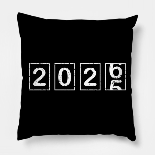 2026 New Year Flip Countdown Calendar Graphic Pillow by MakerMind8.2