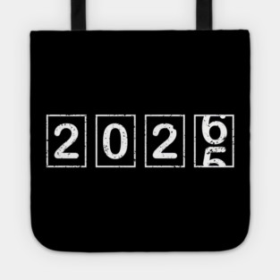 2026 New Year Flip Countdown Calendar Graphic Tote