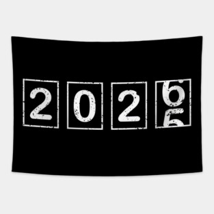 2026 New Year Flip Countdown Calendar Graphic Tapestry