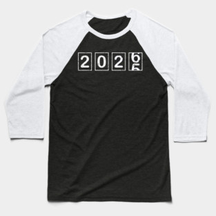 2026 New Year Flip Countdown Calendar Graphic Baseball T-Shirt