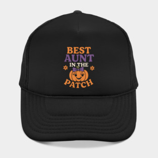 Best Aunt in the Patch Fall Pumpkin Seasonal Graphic Hat