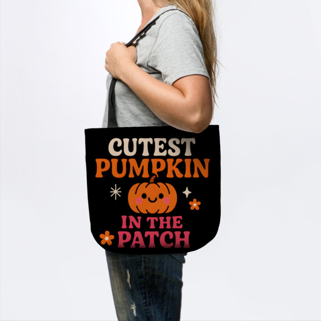 Cutest Pumpkin in the Patch Fall Halloween Quote Graphic by MakerMind8.2