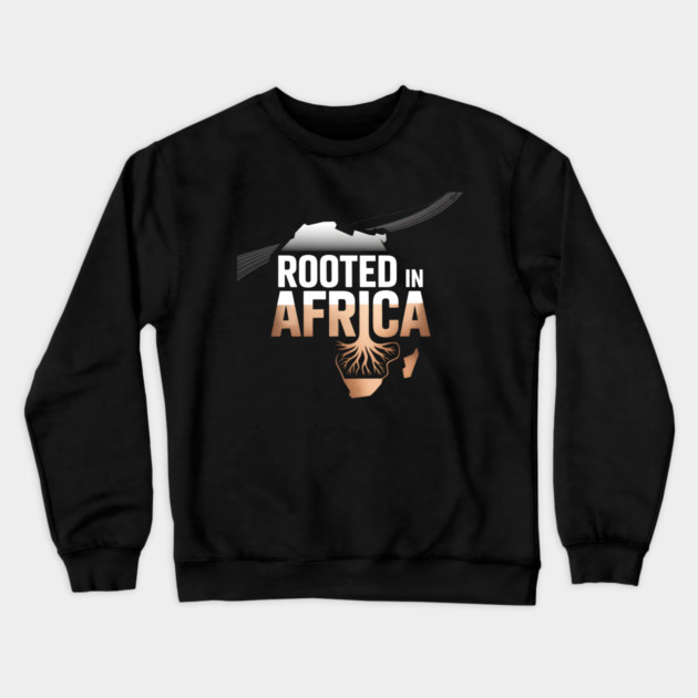 Rooted In Africa Afrocentric Crewneck Sweatshirt by Adwoa's Store