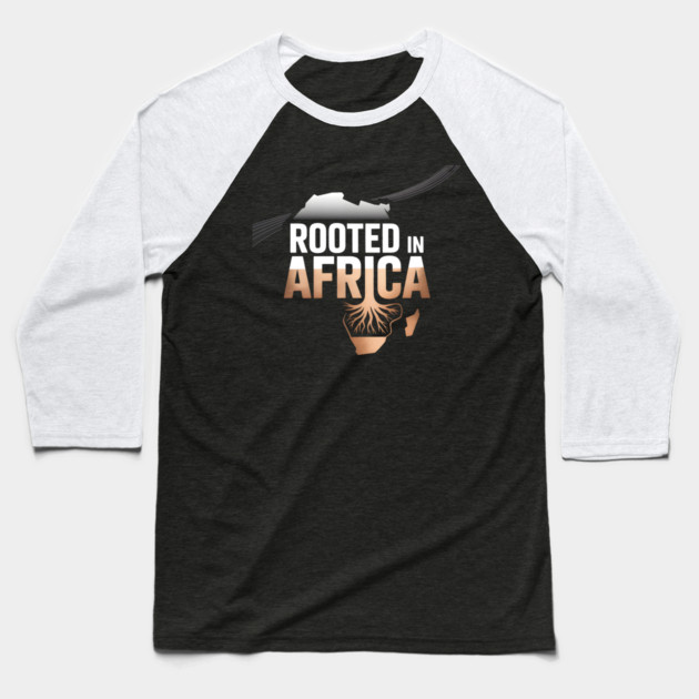 Rooted In Africa Afrocentric Baseball T-Shirt by Adwoa's Store