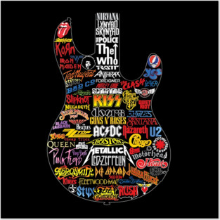 Classic Rock Band Posters and Art