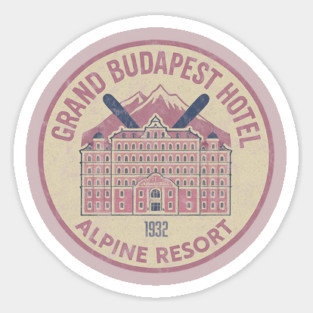 The Grand Budapest Hotel - Alpine Resort Sticker