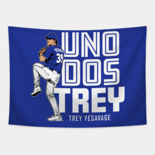 Blue Jays Trey Yesavage Uno Dos Trey Tapestry