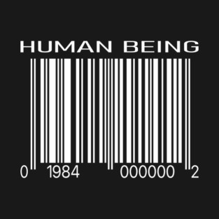 Human Being Barcode 1984 Аnti System T-Shirt
