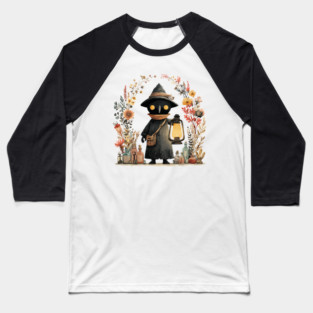 Plague Doctor Apothecary - Alchemist & Goblincore Folk Art Baseball T-Shirt
