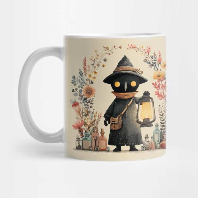 Plague Doctor Apothecary - Alchemist & Goblincore Folk Art by TuncGK