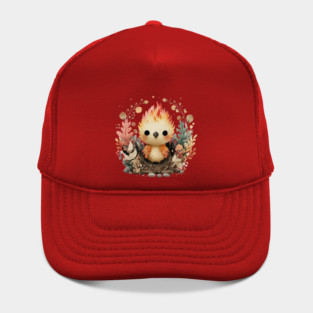 Baby Phoenix Rebirth - Mythical Fantasy Folk Art Hat