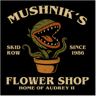 Mushniks flower shop Posters and Art