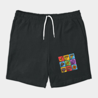 Hispanic Heritage Icons - Latin Music Guitar & Pan Flute Design Shorts
