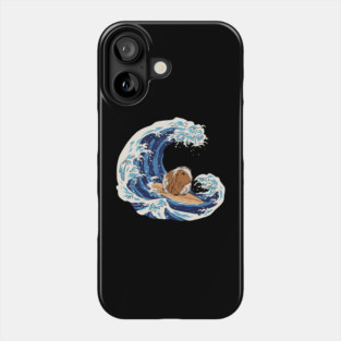 Guinea Pig Surfing Guinea Pig Surfboard Guinea Pig Phone Case