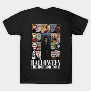 Retro Horror Characters Halloween Universal Studios Scary Movie T-Shirt