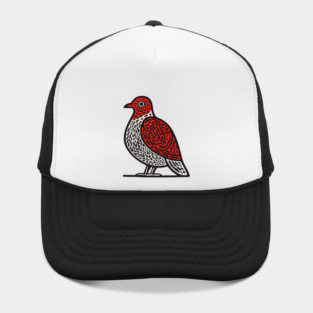 Linocut Bird Art Print - Nature Lover Gift Hat