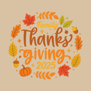 Family Thanksgiving Celebration 2025 T-Shirt