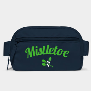 Mistletoe script art and plant icon Bag
