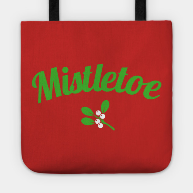 Mistletoe script art and plant icon Tote by DonWillisJrArt