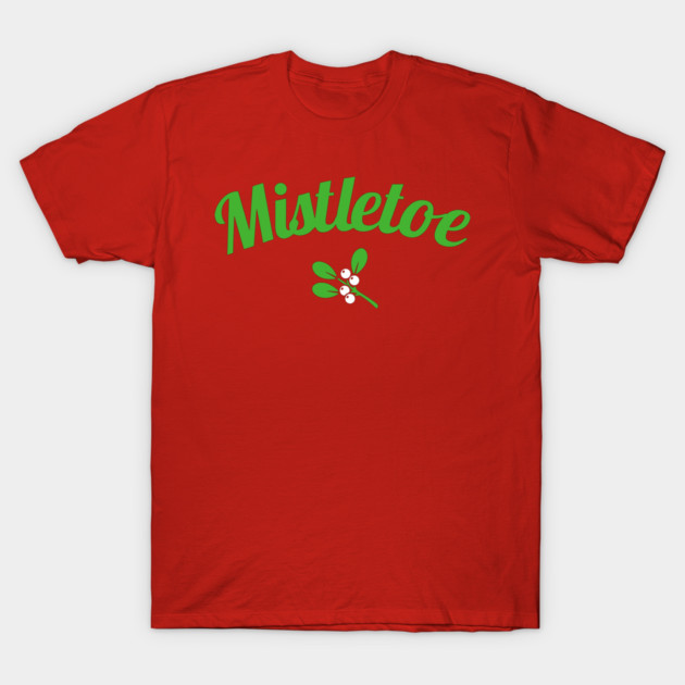 Mistletoe script art and plant icon T-Shirt by DonWillisJrArt