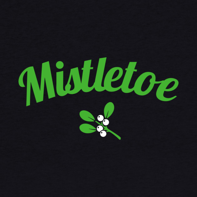 Mistletoe script art and plant icon by DonWillisJrArt