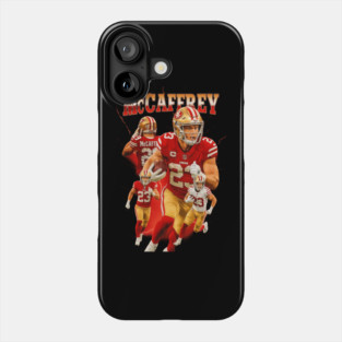 Christian McCaffrey 49ers Bootleg Graphic Art | #23 Vintage Fan Collage Phone Case