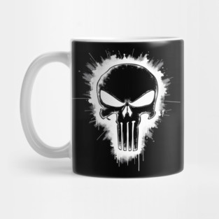 Punisher skull Spray Paint Logo Mug