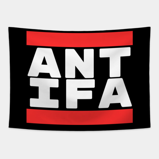 ANTIFA Tapestry by casualteesinc