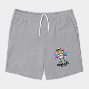 Hip Hop Frog Art with Graffiti for Street Style Lovers Funny Shorts