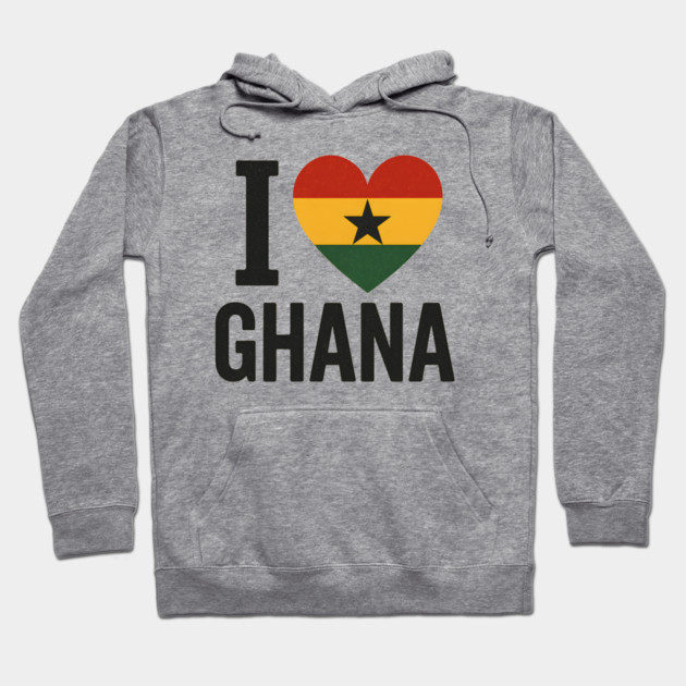 I Love Ghana Hoodie by Adwoa's Store