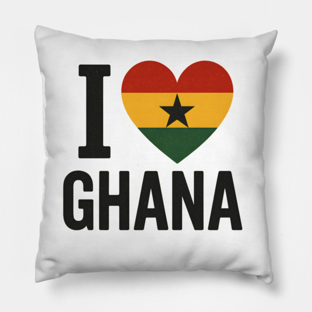 I Love Ghana Pillow by Adwoa's Store