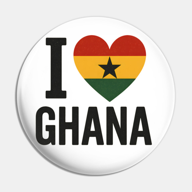 I Love Ghana Pin by Adwoa's Store