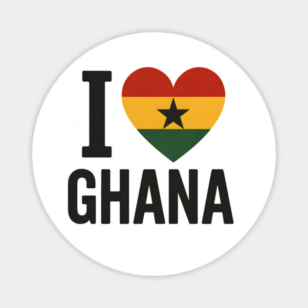 I Love Ghana Magnet by Adwoa's Store